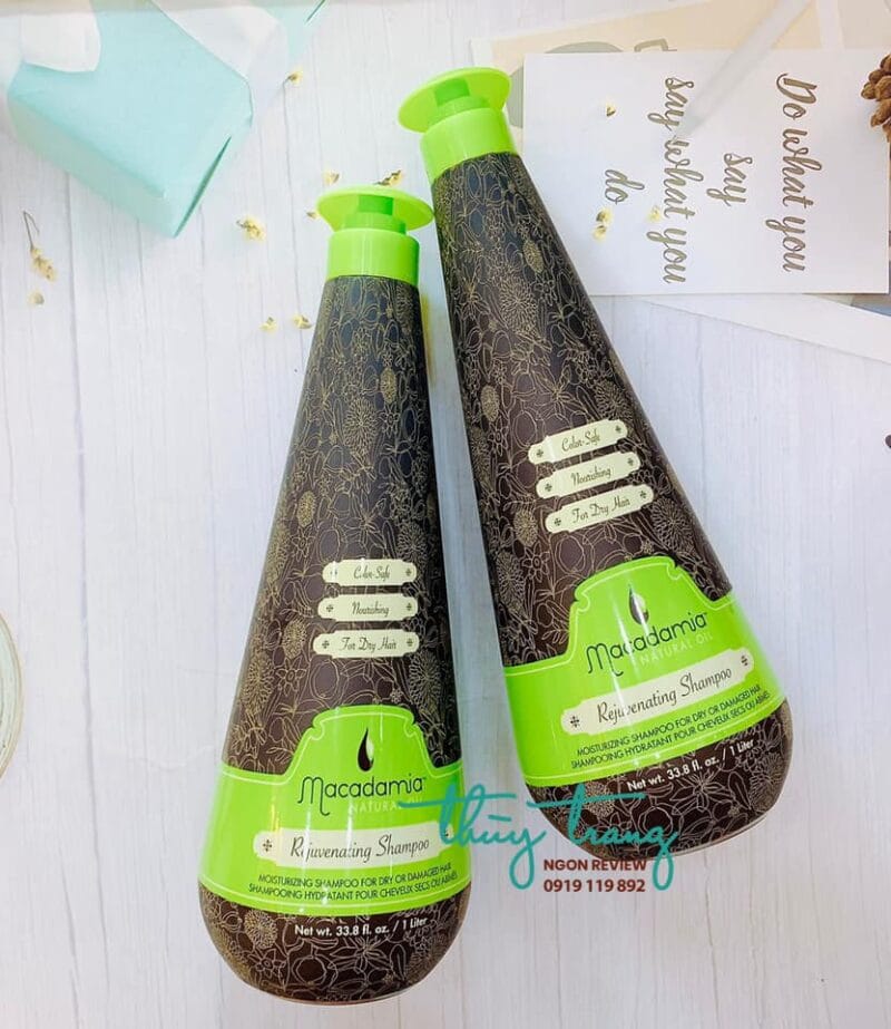 DẦU GỘI XẢ MACADAMIA TRẺ HÓA Rejuvenating Shampoo - DƯỠNG ẨM Moisturizing Rinse 300ML - 1000ML