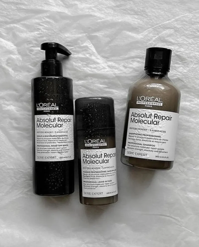(NEW) L’Oreal Absolut Molecular bộ phục hồi tóc tái tạo siêu phân tử
