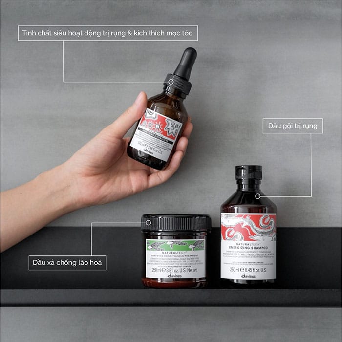 Davines trị rụng tóc do hocmon, nội tiết