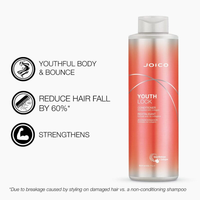DẦU GỘI XẢ JOICO YOUTH LOCK BỔ SUNG COLLAGEN CHO TÓC 1000ML
